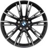 BMW 624M Jet Black Matt with Bright Turned Wheel Img 1