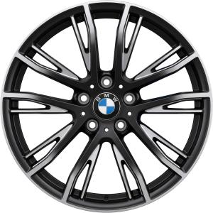 BMW 624M Jet Black Matt with Bright Turned Alloy Wheel for BMW 2 Series F23 - Sizes 19in