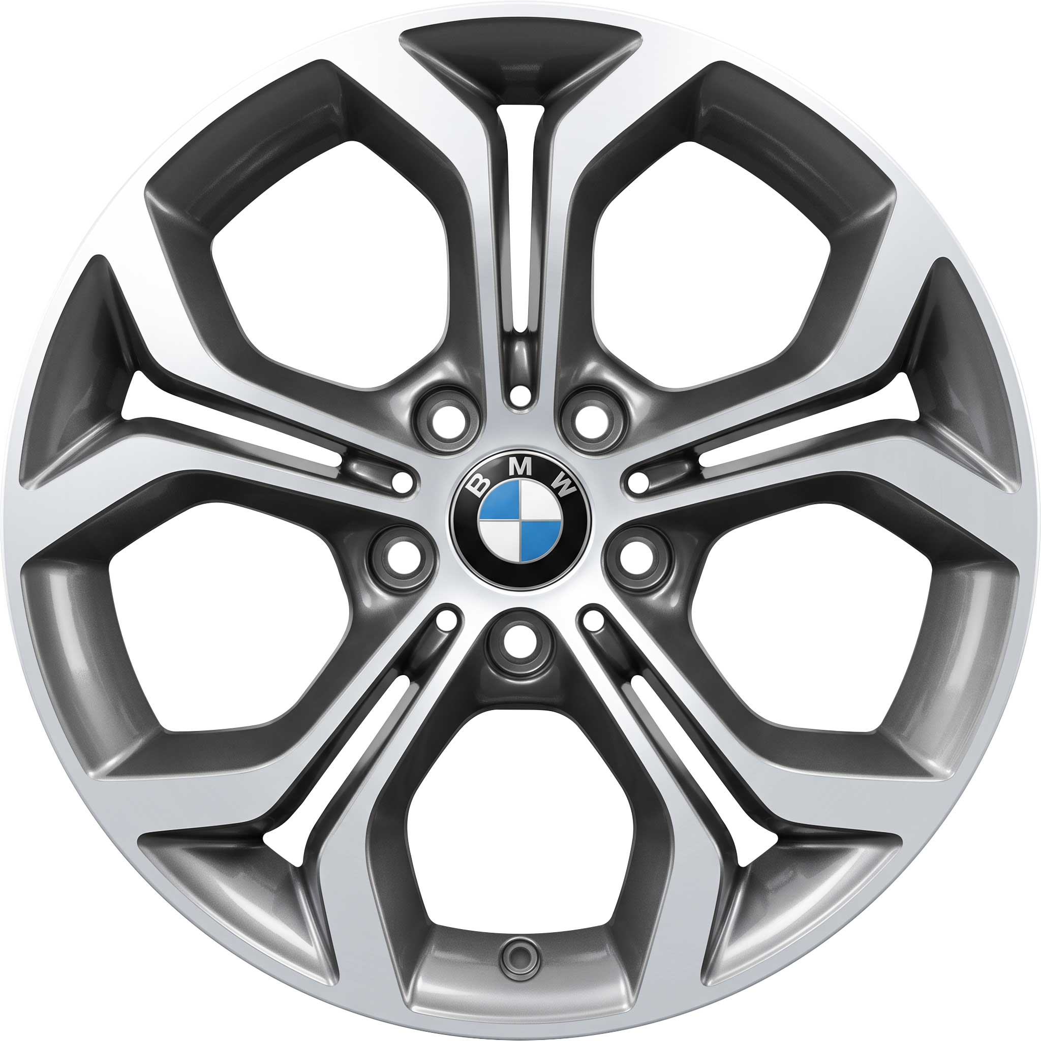 BMW 607 Ferric Grey with Bright Turned Alloy Wheel Product Image #1