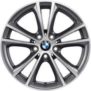 BMW 631 Ferric Grey with Bright Turned Alloy Wheel for BMW 5 Series G30 - Sizes 17in