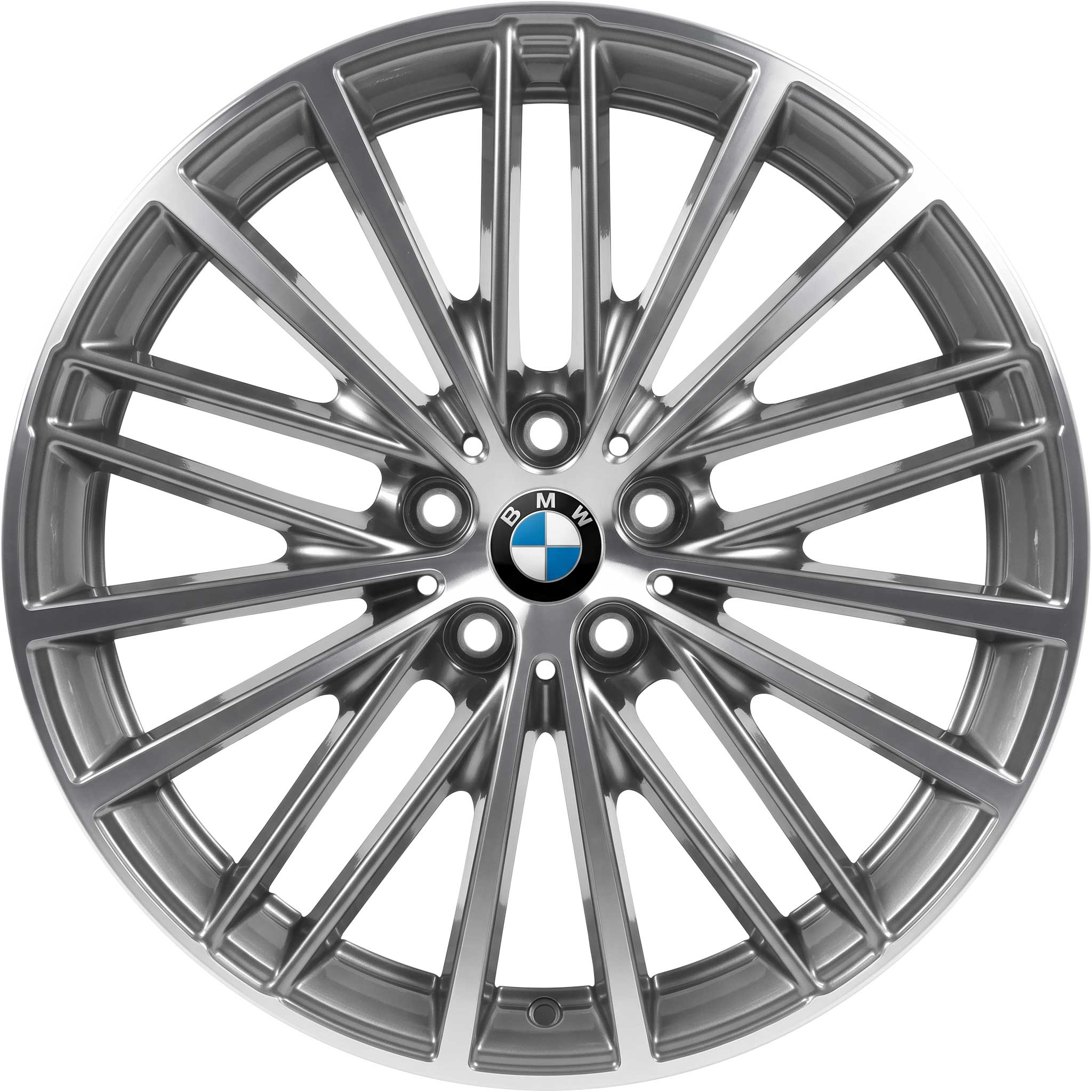 BMW 635 Ferric Grey with Bright Turned Alloy Wheel Product Image #1