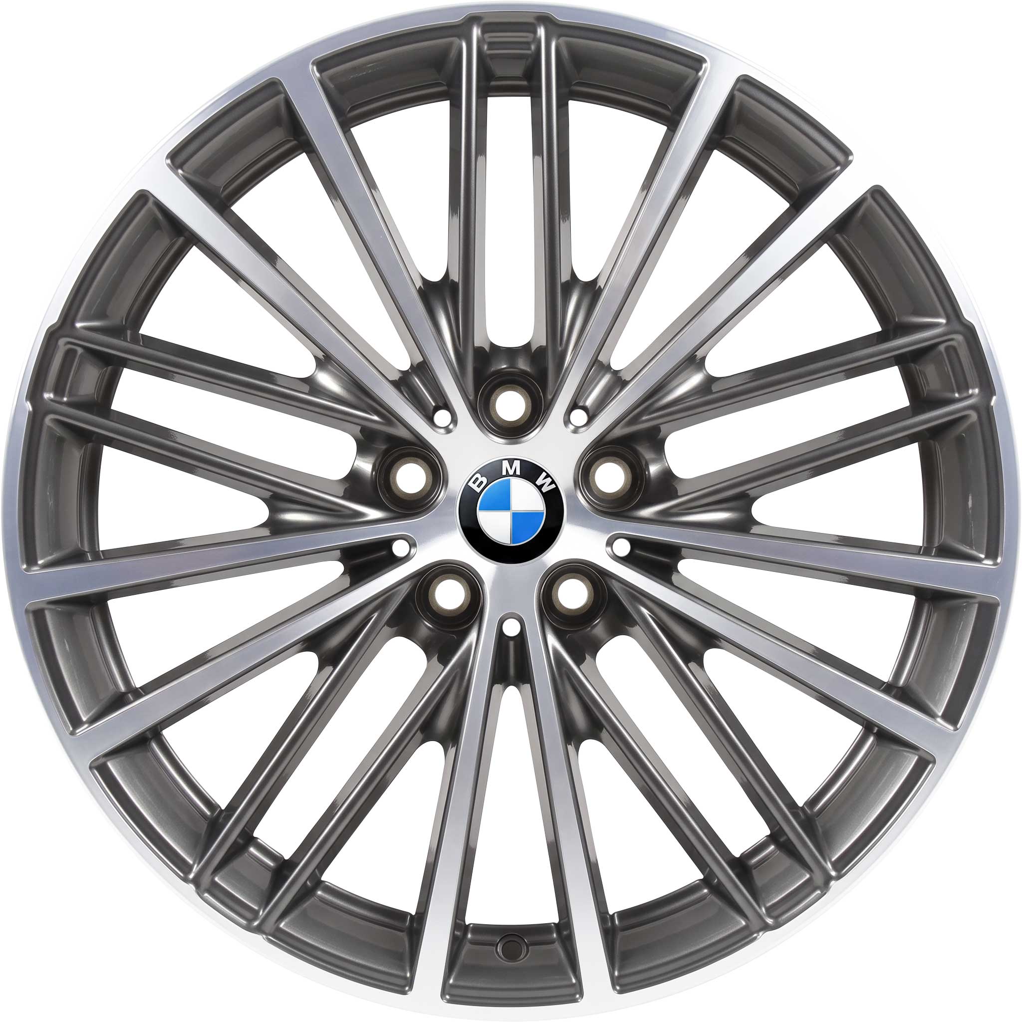 BMW 635 Ferric Grey with Bright Turned Alloy Wheel Product Image #1