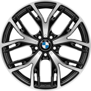 BMW 542 Black with Bright Turned Alloy Wheel for BMW X3 F25 - Sizes 20in