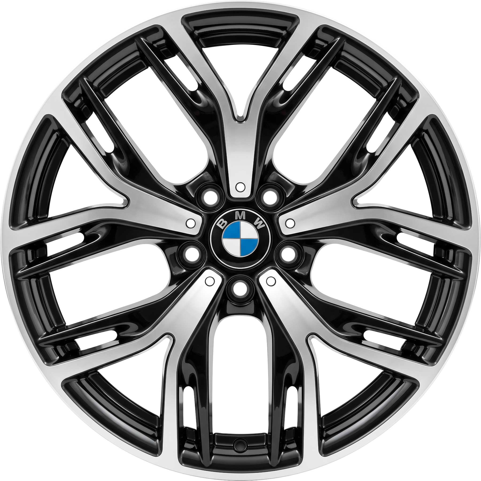 BMW 542 Black with Bright Turned Alloy Wheel Product Image #1