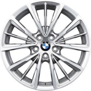 18" BMW 643 Reflex Silver with Bright Turned alloy wheel