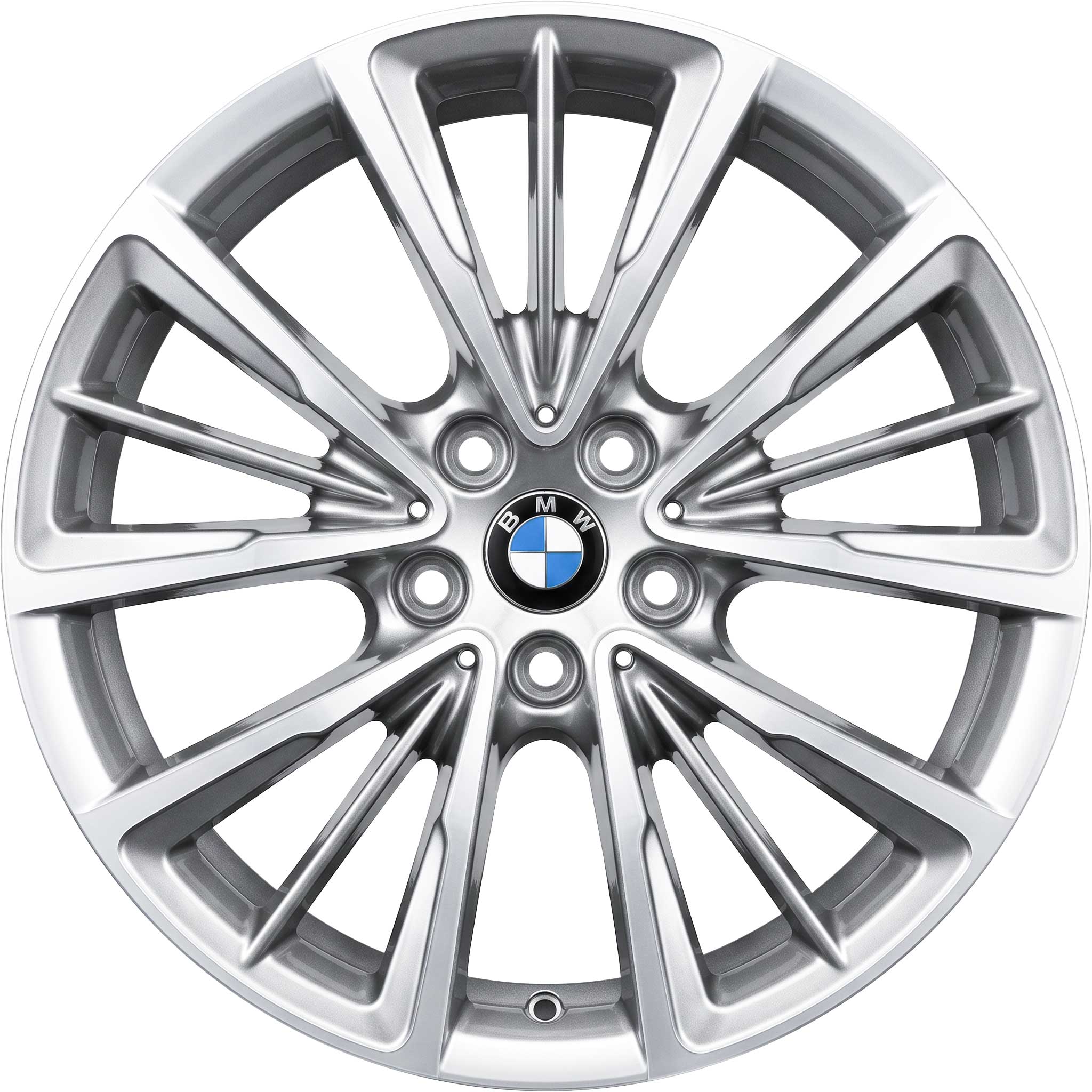 BMW 643 Reflex Silver with Bright Turned Alloy Wheel Product Image #1