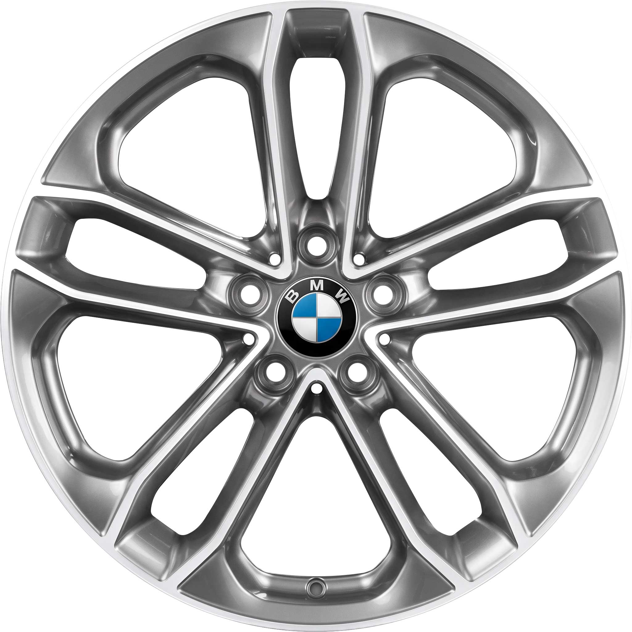 BMW 673 Spheric Grey with Bright Turned Alloy Wheel Product Image #1