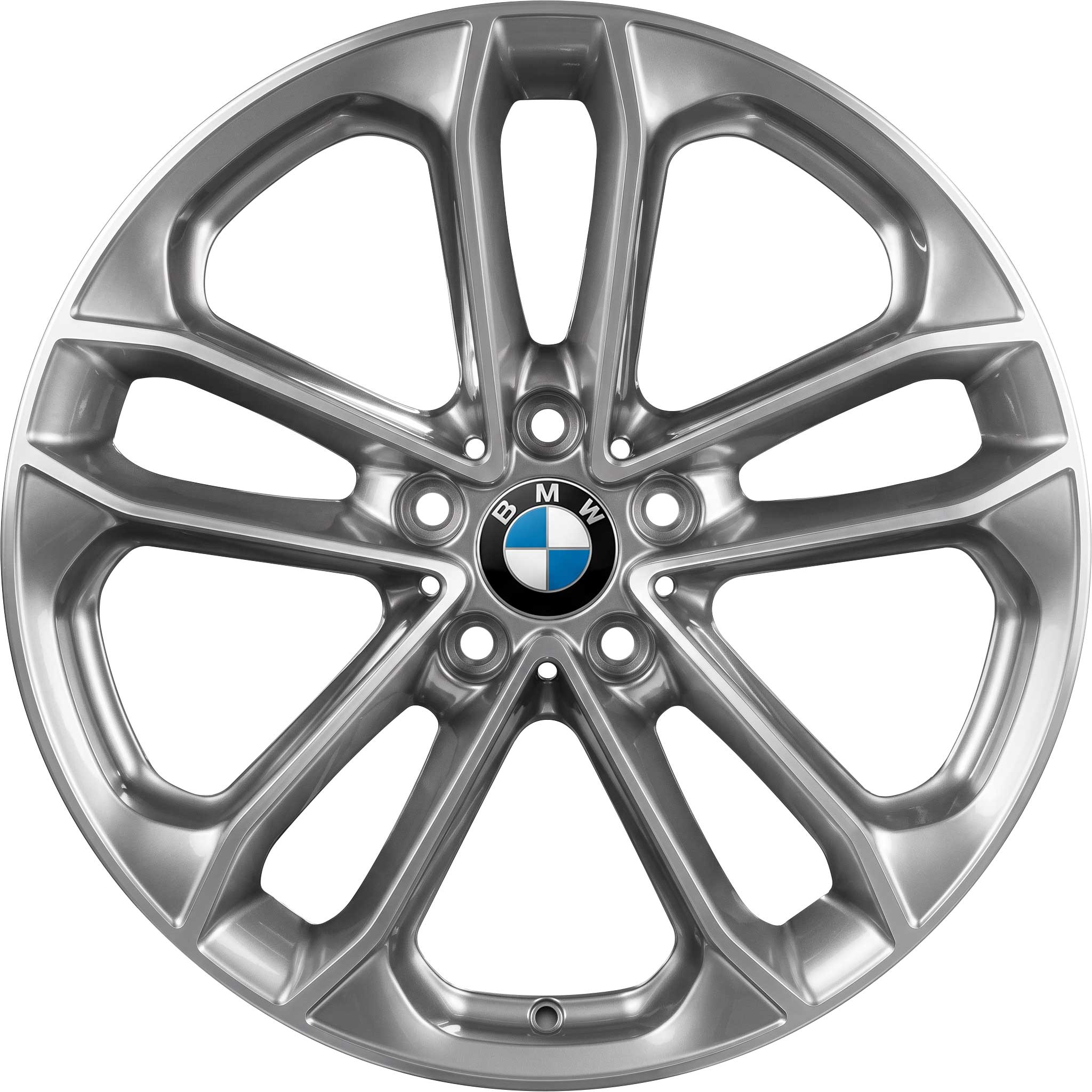 BMW 673 Spheric Grey with Bright Turned Alloy Wheel Product Image #1