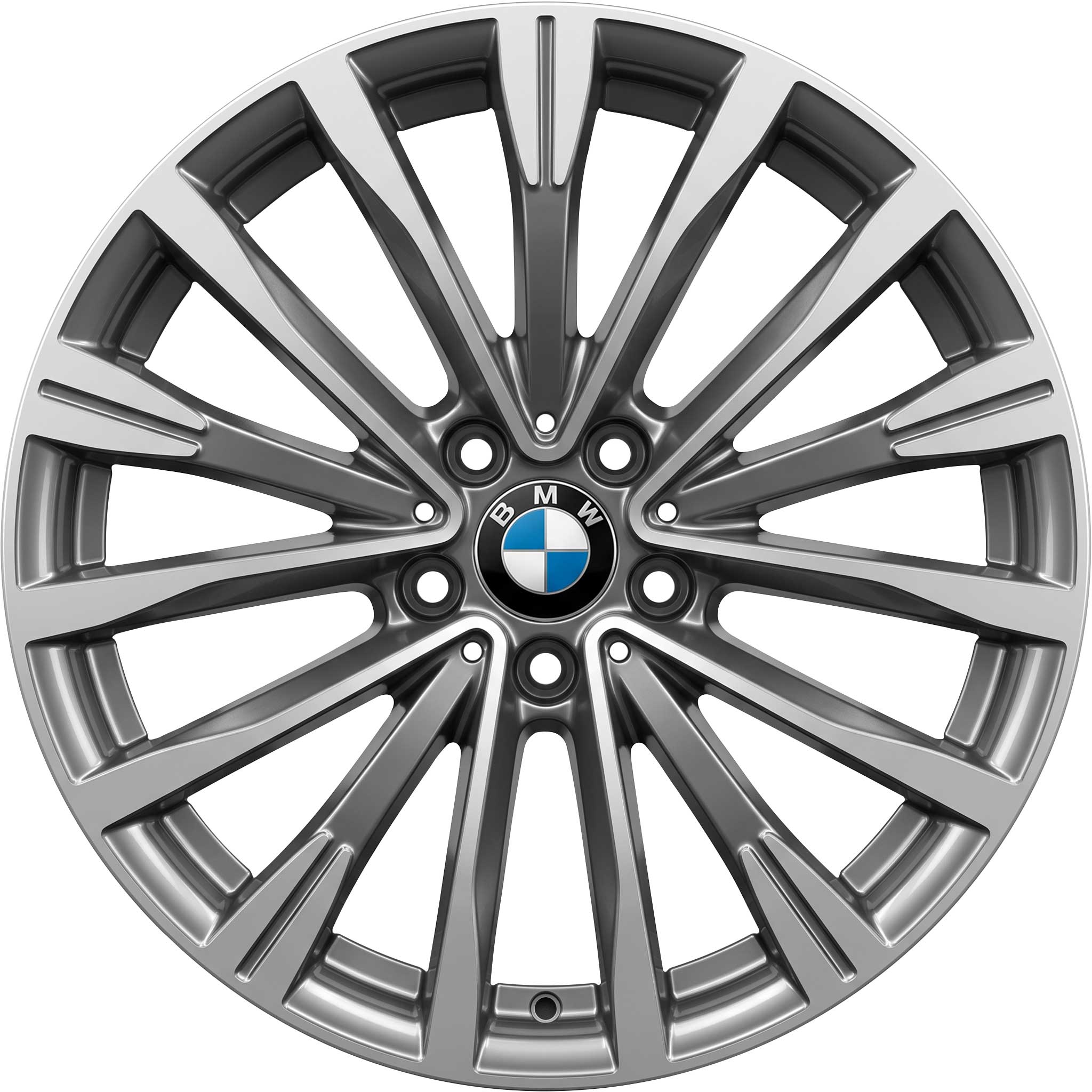BMW 674 Spheric Grey with Bright Turned Alloy Wheel Product Image #1