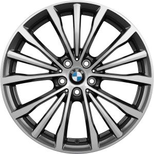 BMW 663 Ferric Grey with Bright Turned Alloy Wheel for BMW 5 Series G30 - Sizes 19in