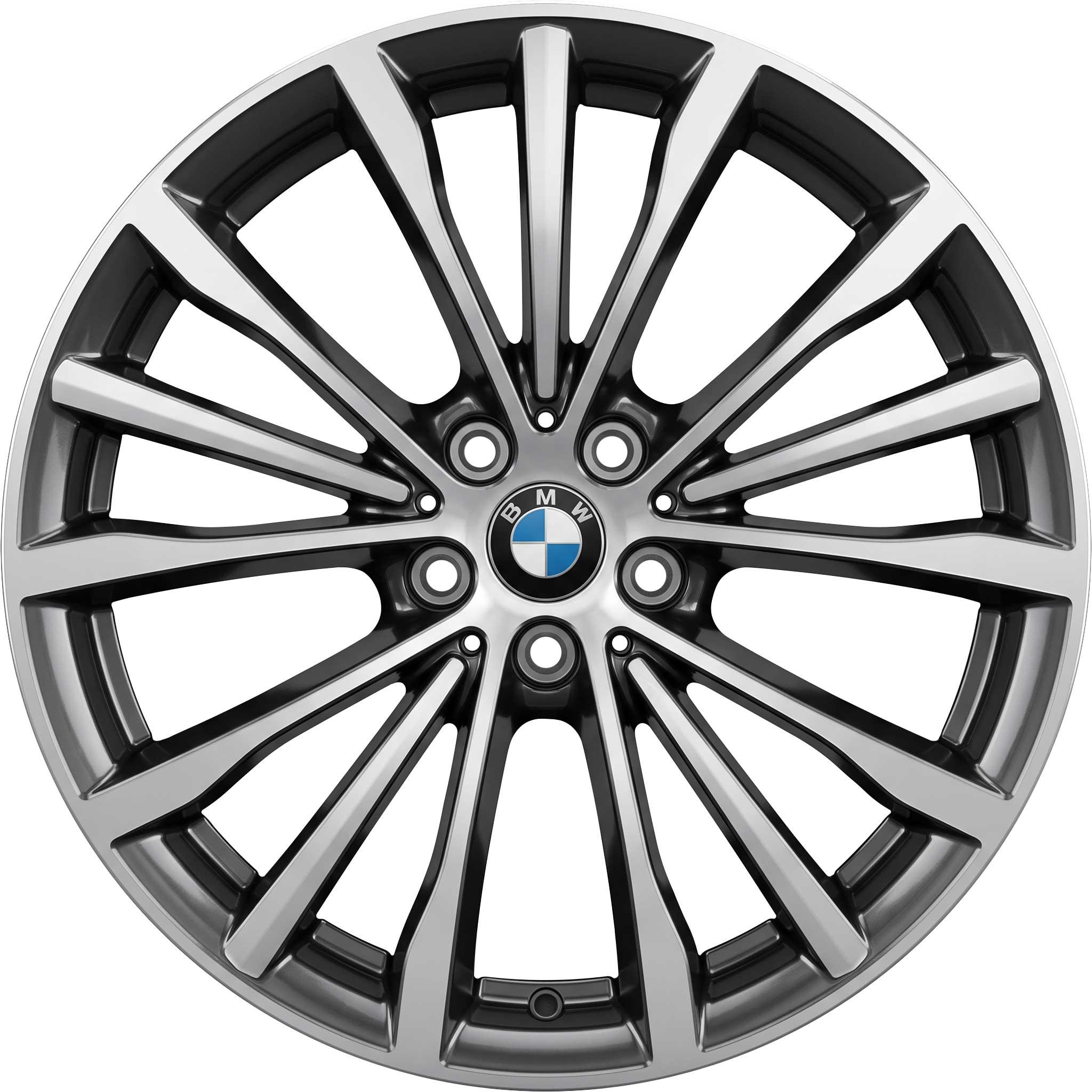 BMW 663 Ferric Grey with Bright Turned Alloy Wheel Product Image #1