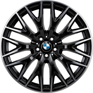 20" BMW 636 Liquid Black alloy wheel