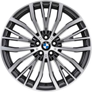 BMW 687 Black with Bright Turned Alloy Wheel for BMW 6 Series G32 - Sizes 21in