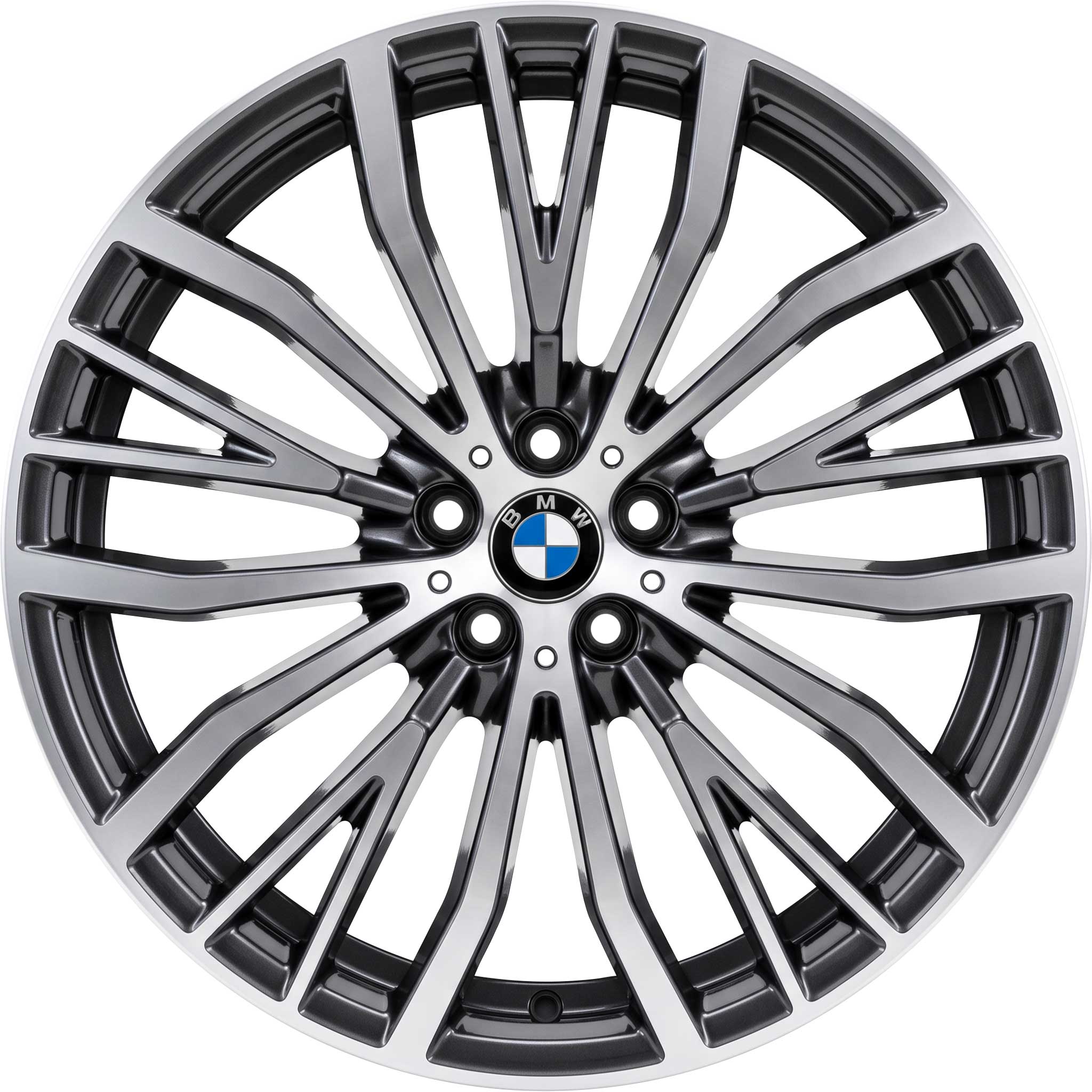 BMW 687 Black with Bright Turned Alloy Wheel Product Image #1
