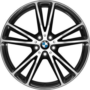 BMW 686 Black with Bright Turned Alloy Wheel for BMW 7 Series G12 - Sizes 20in