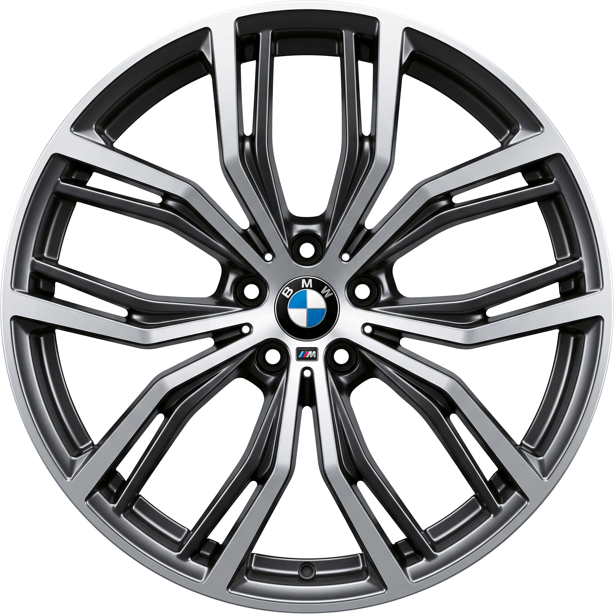 BMW 701M Jet Black with Bright Turned Alloy Wheel Product Image #1