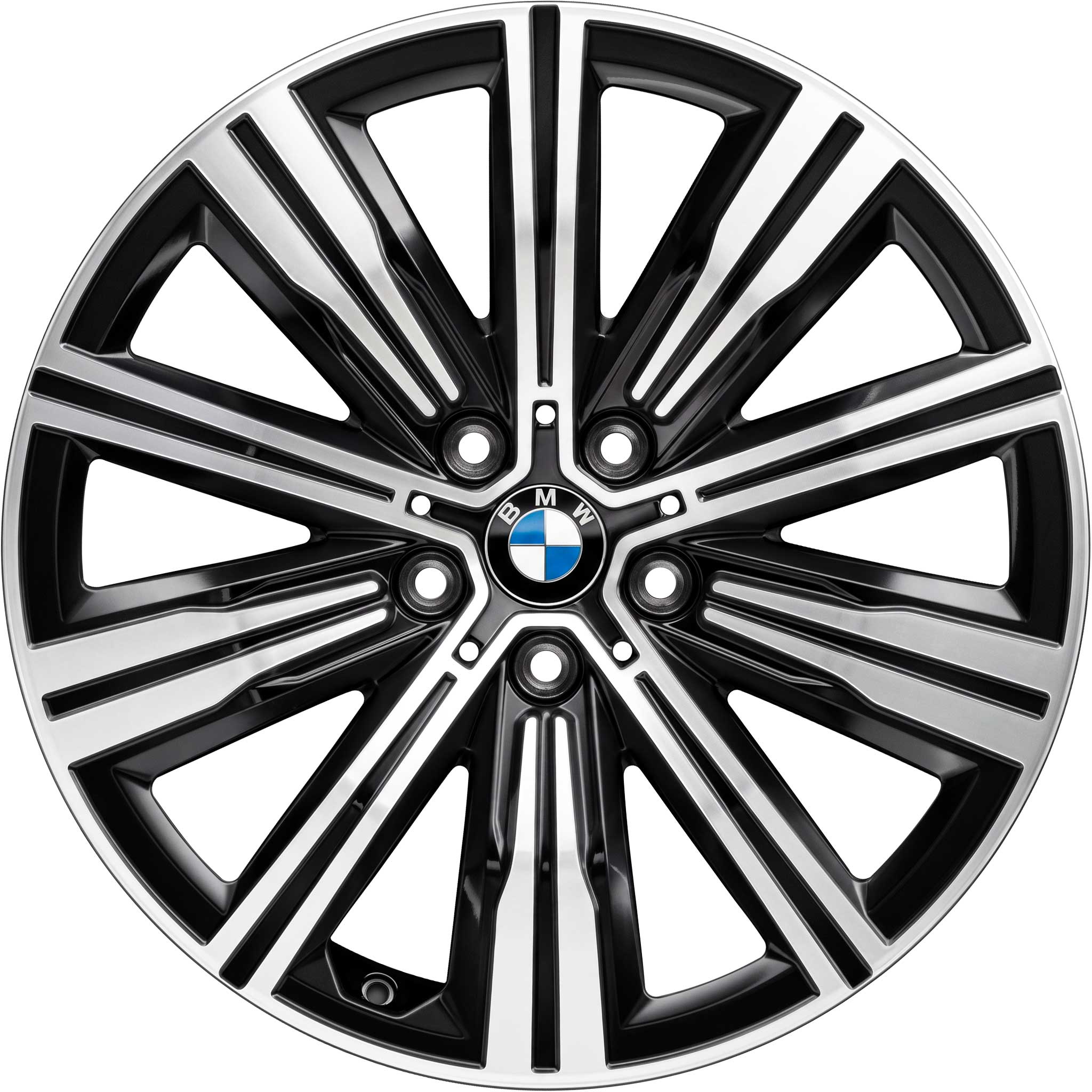BMW 782 Jet Black with Bright Turned Alloy Wheel Product Image #1