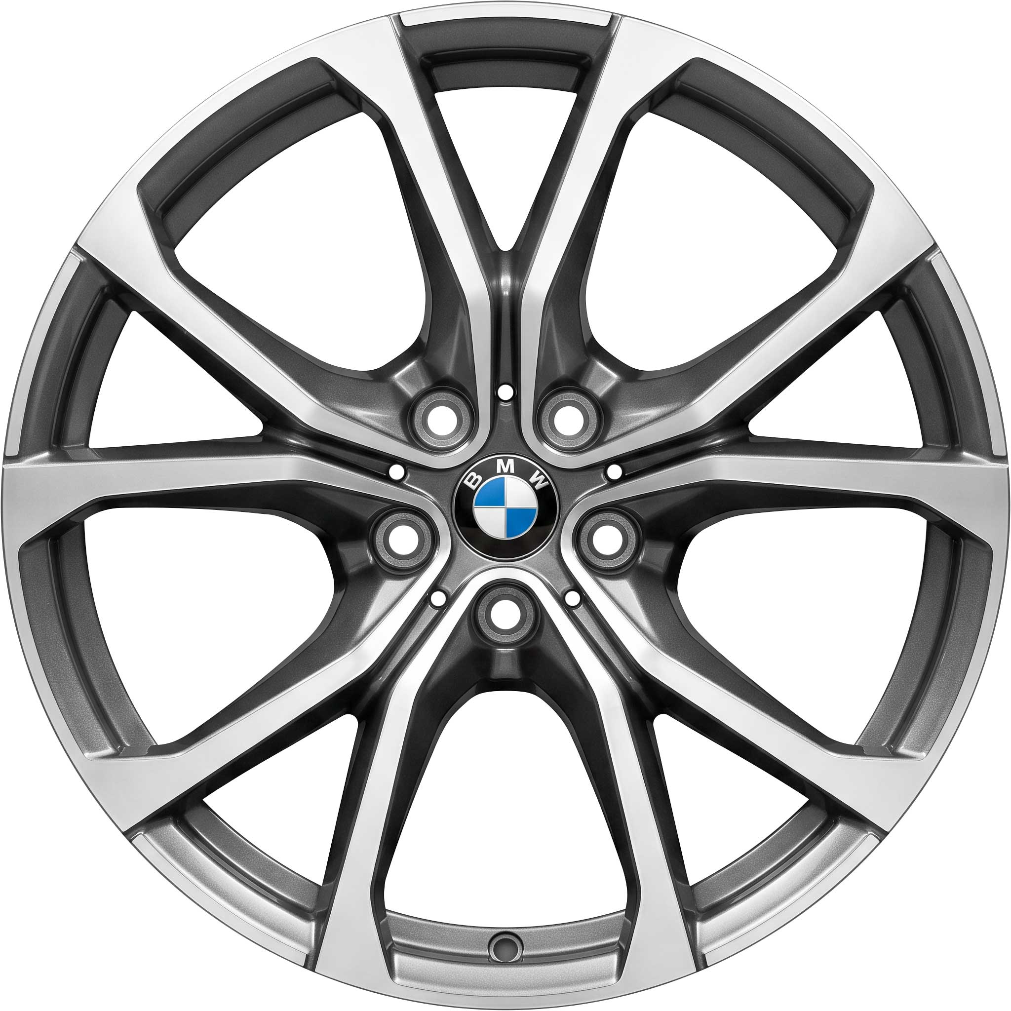 BMW 772 Ferric Grey with Bright Turned Alloy Wheel Product Image #1