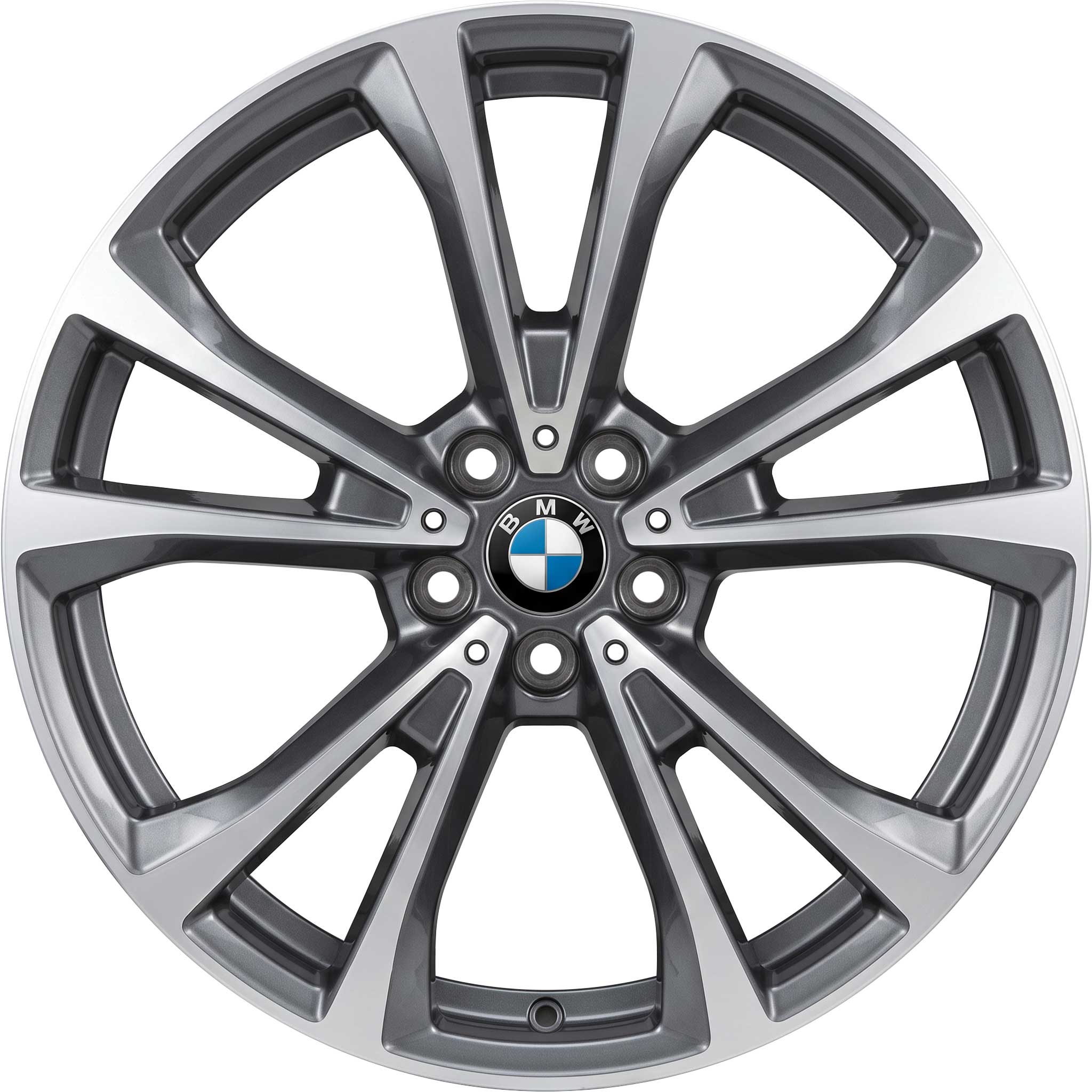 BMW 733 Orbit Grey with Bright Turned Alloy Wheel Product Image #1