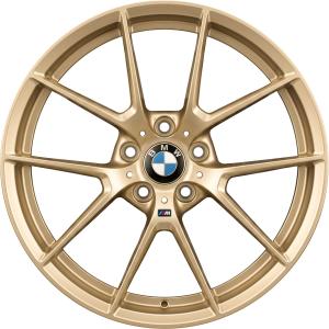 Gold BMW 763M Performance Forged alloy wheel