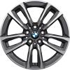 BMW 834M Gunmetal Grey with Bright Turned and Silver Inserts Wheel Img 1