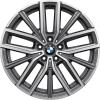 BMW 838M Midnight Grey with Bright Turned and Silver Inserts Wheel Img 1