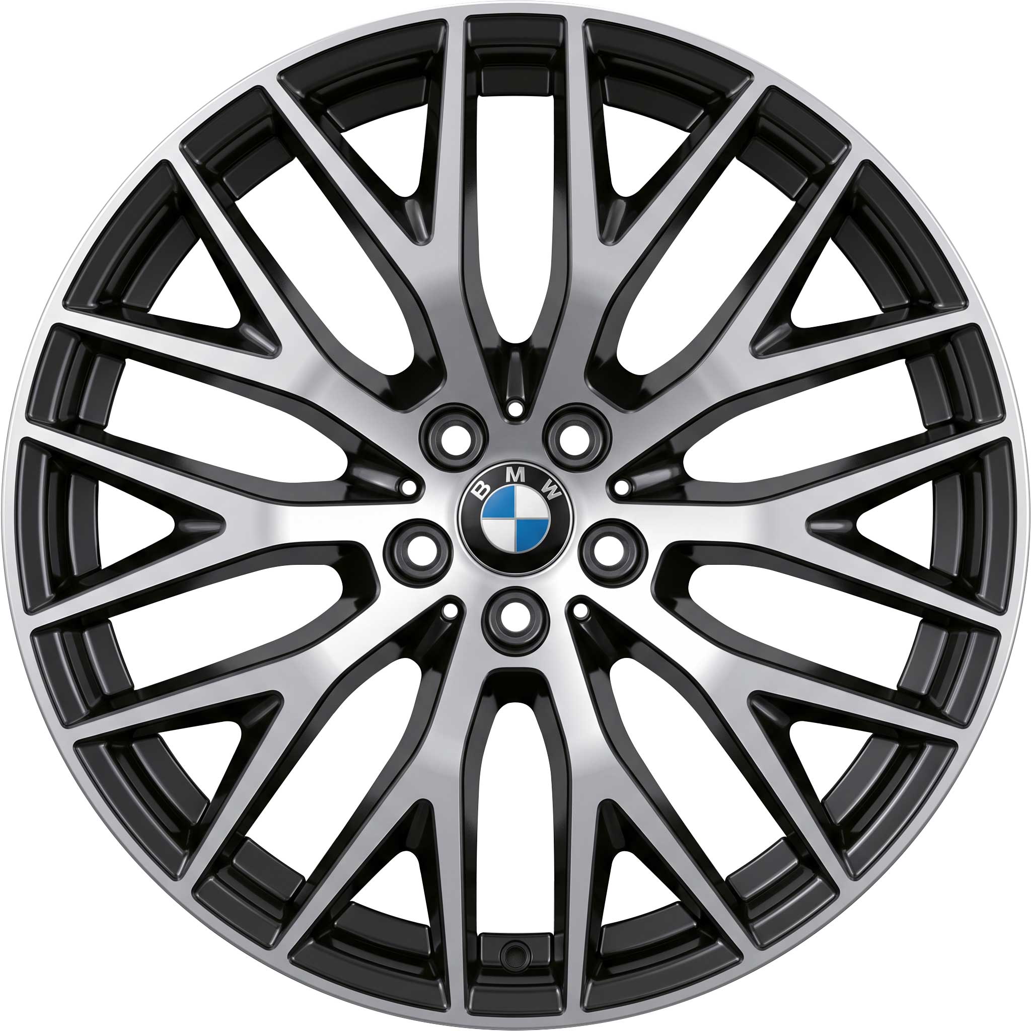 BMW 636 Jet Black with Bright Turned Alloy Wheel Product Image #1
