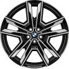 BMW 877M Black II Solid with Bright Turned Wheel Img 1