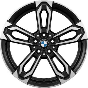 BMW 871M Midnight Grey with Bright Turned and Silver Inserts Alloy Wheel for BMW 2 Series U06 - Sizes 19in