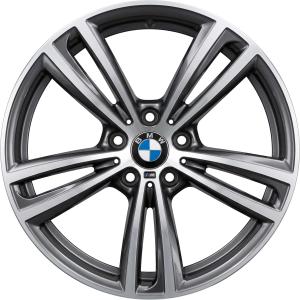 BMW 442M Ferric Grey with Bright Turned Alloy Wheel for BMW 3 Series F30 - Sizes 19in