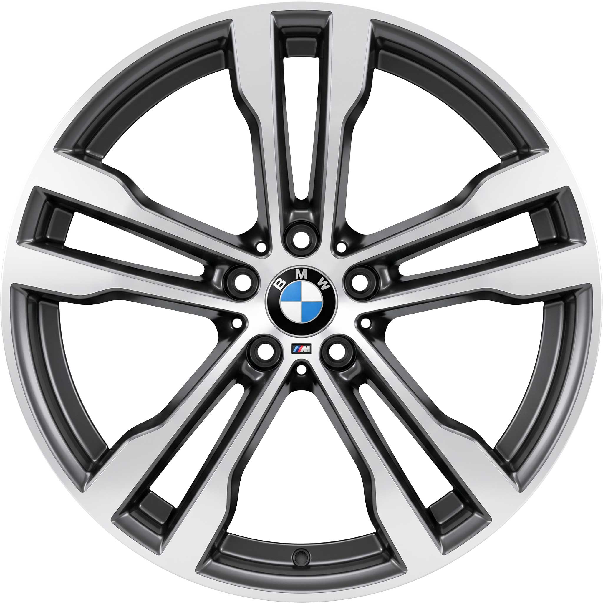 BMW 468M Ferric Grey with Bright Turned Alloy Wheel Product Image #1