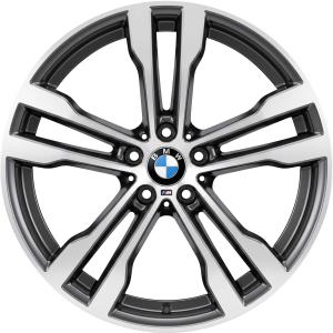 BMW 468M Ferric Grey with Bright Turned Alloy Wheel for BMW X6 F16 - Sizes 20in