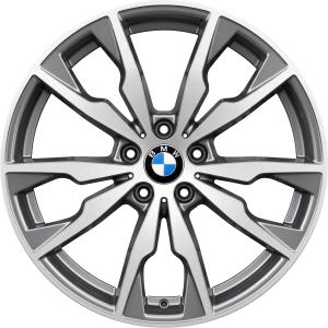 20" BMW 680M Ferric Grey with Bright Turned alloy wheel