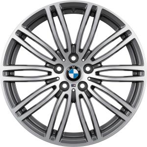BMW 664M Titanium with Bright Turned Alloy Wheel for BMW 5 Series G30 - Sizes 19in