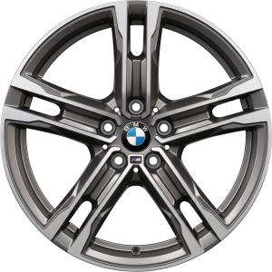 18" BMW 556M Cerium Grey with Bright Turned alloy wheel