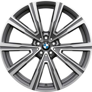 BMW 746I Orbit Grey with Bright Turned Alloy Wheel for BMW X5 G05 - Sizes 22in