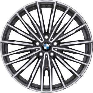BMW 729M Orbit Grey with Bright Turned Alloy Wheel for BMW 8 Series G14 - Sizes 20in