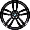 BMW 612 Jet Black Solid Wheel Img 1