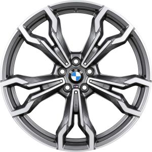 BMW 765M Orbit Grey with Bright Turned Alloy Wheel for BMW X3 M F97 - Sizes 21in