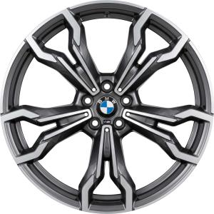 BMW 765M Orbit Grey with Bright Turned Alloy Wheel for BMW X3 M F97 - Sizes 21in