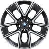 BMW 858M Midnight Grey with Bright Turned and Silver Inserts Wheel Img 1