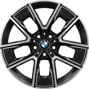 BMW 858M Midnight Grey with Bright Turned and Silver Inserts Alloy Wheel for BMW i4 G26 - Sizes 18in