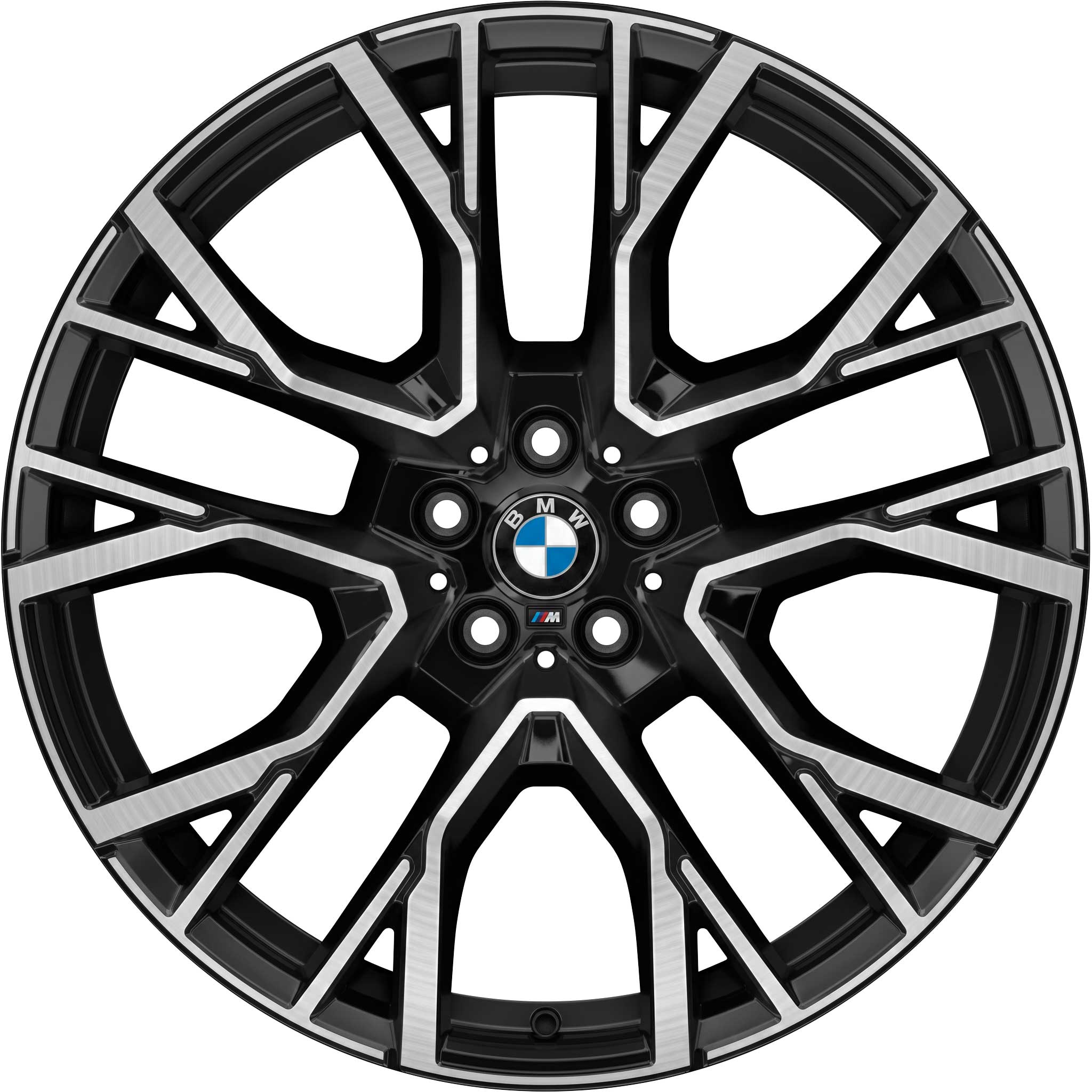 BMW 809M Jet Black Matt with Bright Turned Alloy Wheel Product Image #1