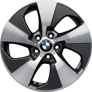 BMW 419 Orbit Grey with Bright Turned RIGHT Alloy Wheel for BMW 3 Series F34 - Sizes 18in