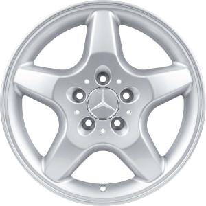 Silver Mercedes 5 Spoke alloy wheel
