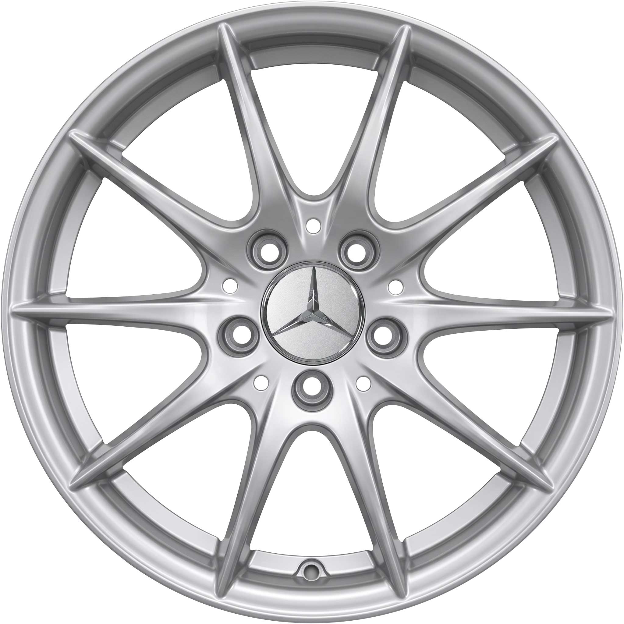 Mercedes 5 Twin Spoke [169-16] Champion Silver Alloy Wheel Product Image #1