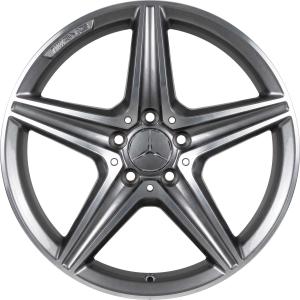 AMG 5 Twin Spoke [176-18] Standard Silver with High Sheen Alloy Wheel - Sizes 18in