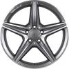AMG 5 Twin Spoke [176-18] Standard Silver with High Sheen Wheel Img 1