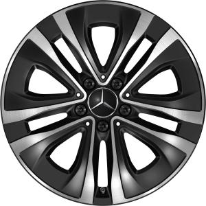 Mercedes 5 Spoke [177-18] Gloss Back with High Sheen Alloy Wheel - Sizes 18in