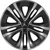 Mercedes 5 Spoke [177-18] Gloss Back with High Sheen Wheel Img 1